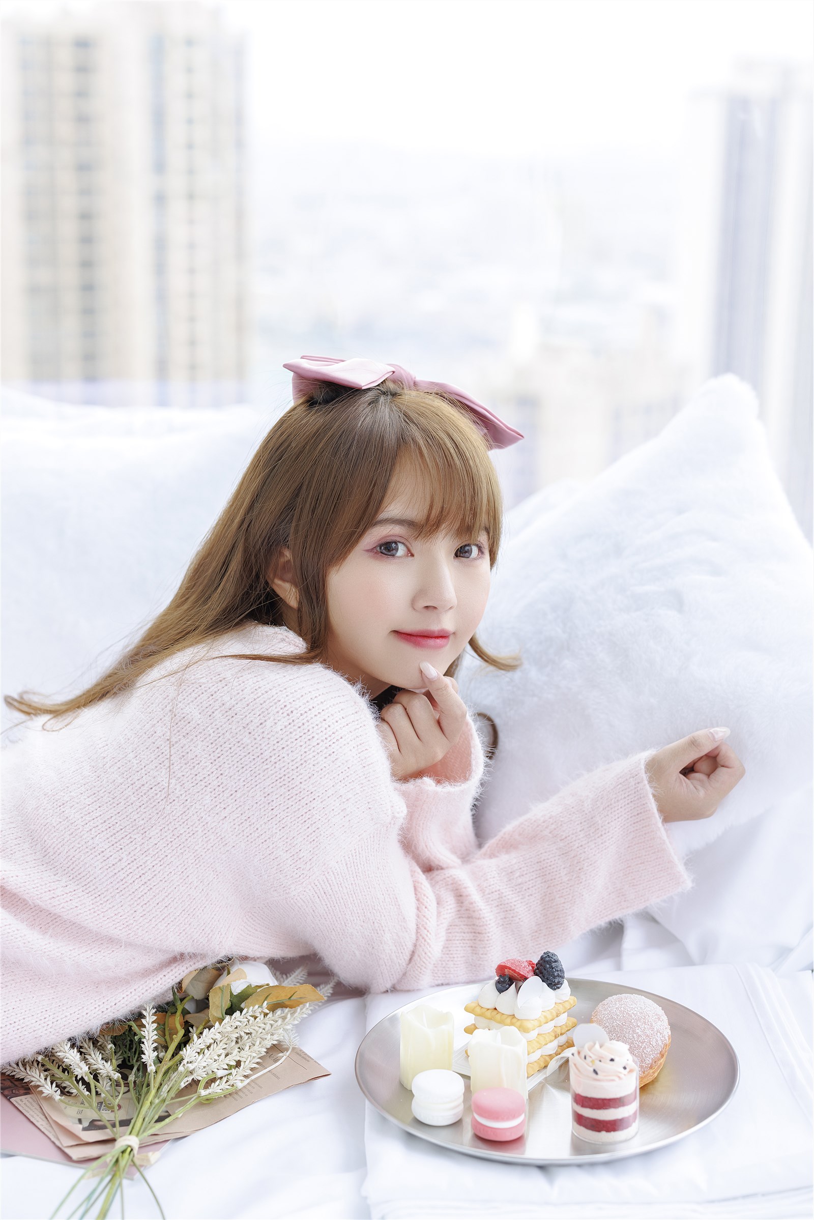 002. Zhang Siyun Nice - Internal purchase of watermark free pink sweater(15)